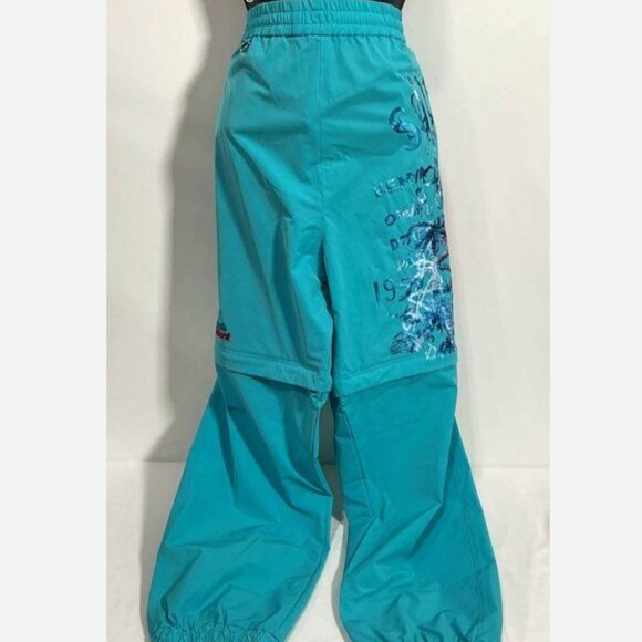 DOUBLET RARE $695 JAPAN Streetwear Printed Chaos Embroidery Two Way Pants Blue M - Picture 7 of 15